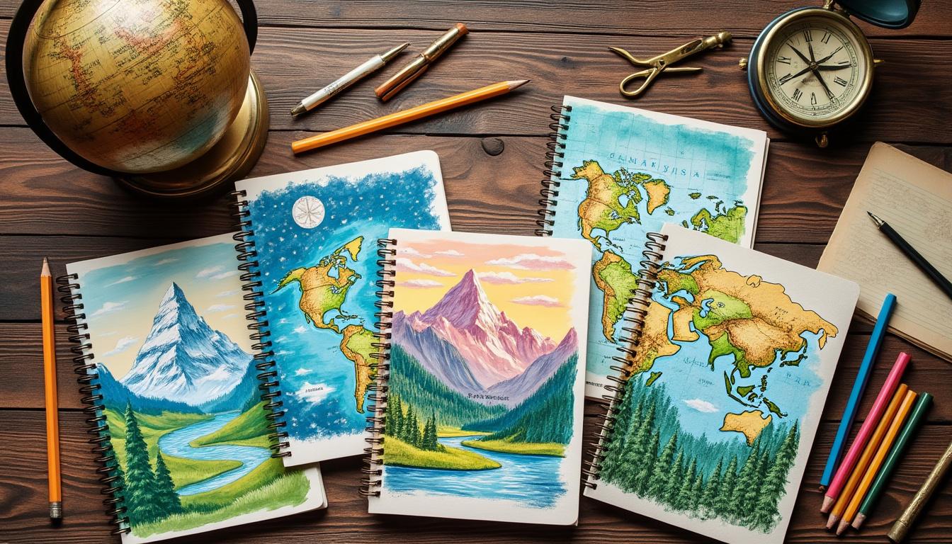 descubra capas criativas para cadernos de geografia com ideias e inspirações únicas para personalizar seu material escolar de forma original e divertida.