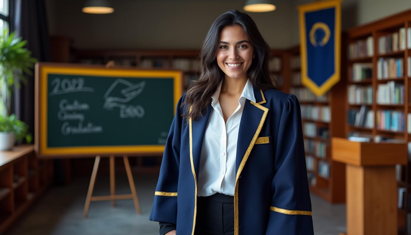 encontre a jaqueta comemorativa perfeita para formandos, combinando estilo e memória para celebrar o grande dia com elegância e conforto.