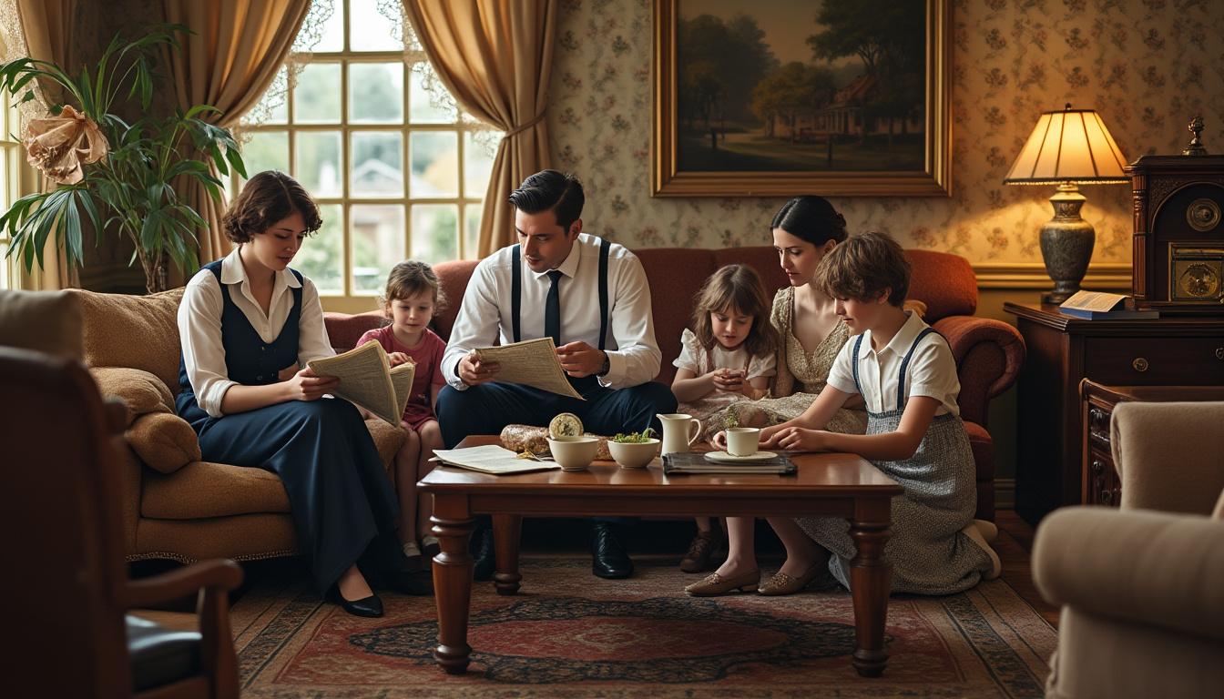 explore as tradições e histórias marcantes da família dos anos 20, uma época icônica repleta de cultura e mudanças que definiram uma geração.