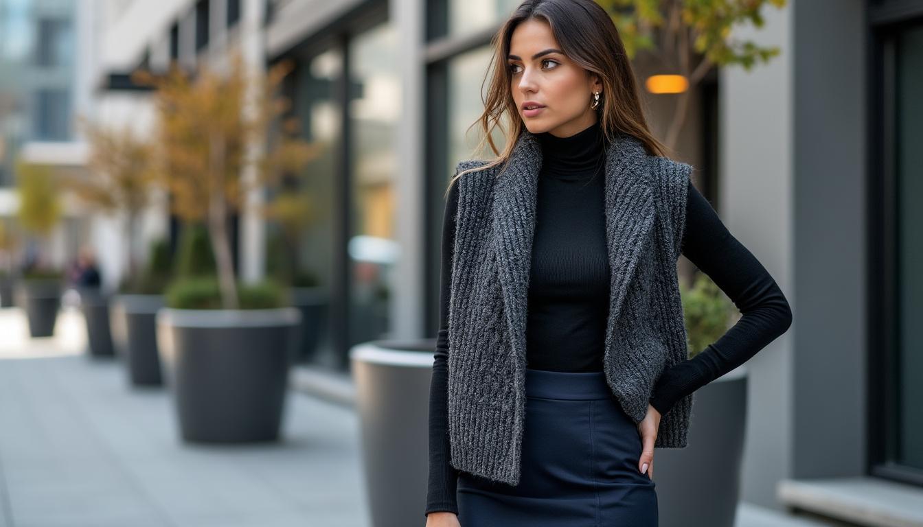 descubra a coleção de coletes de tricô feminino que combina estilo e conforto em cada pontada, perfeita para realçar seu look com elegância e calor.