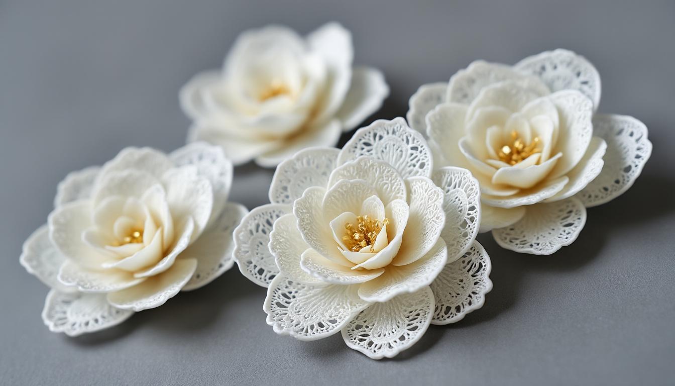 explore a arte delicada das escarapelas em porcelana fria, combinando elegância e criatividade para criar detalhes únicos e sofisticados em cada peça.