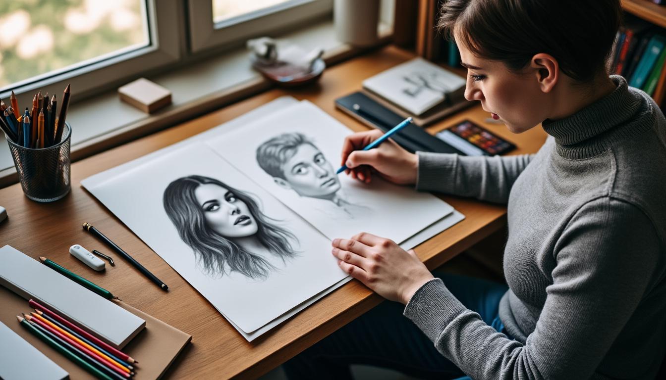 explore técnicas e inspirações para criar desenhos artísticos incríveis feitos a lápis. aprenda dicas para aprimorar suas habilidades e expressar sua criatividade com traços impressionantes.