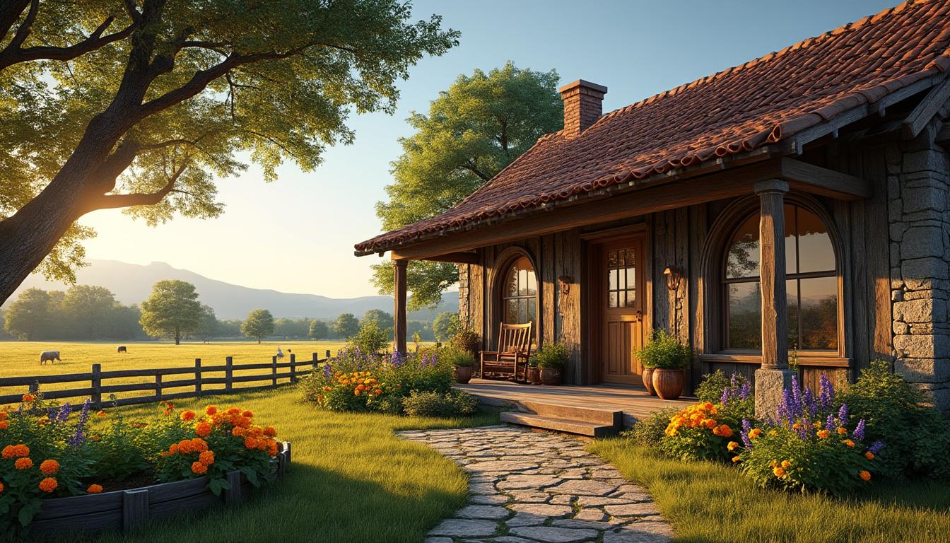 descubra os encantos das casas de estilo rural, onde o conforto se une à tradição no campo, proporcionando um refúgio acolhedor e cheio de charme.