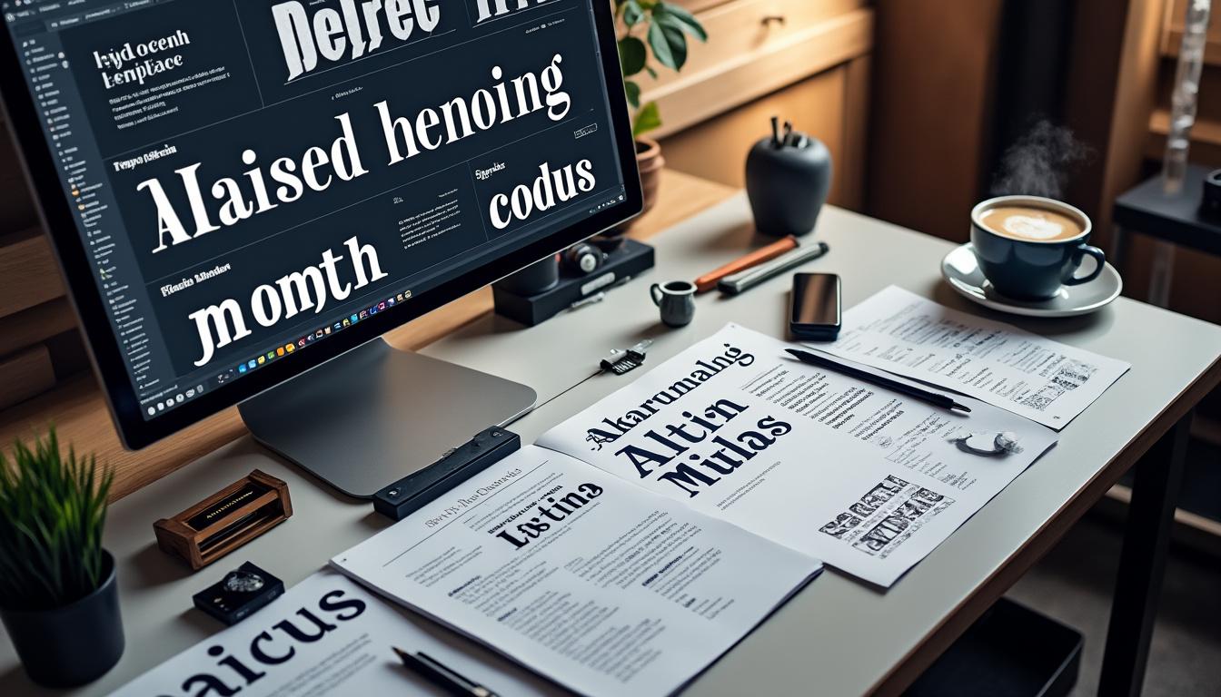 descubra como explorar diversos estilos de fontes para enriquecer suas criações e dar um toque único aos seus projetos de design.