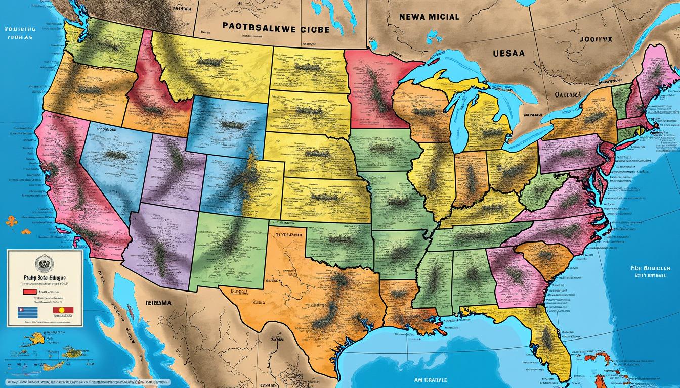 descubra a geografia fascinante da américa e curiosidades surpreendentes explorando nosso mapa interativo. uma jornada educativa e divertida para todas as idades.