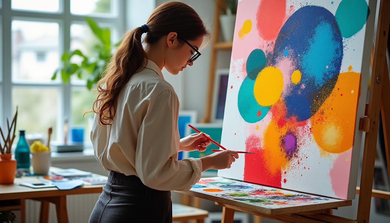 descubra a beleza e a energia dos desenhos abstratos coloridos. explore formas, cores e emoções que transformam cada obra em uma experiência visual única e vibrante.