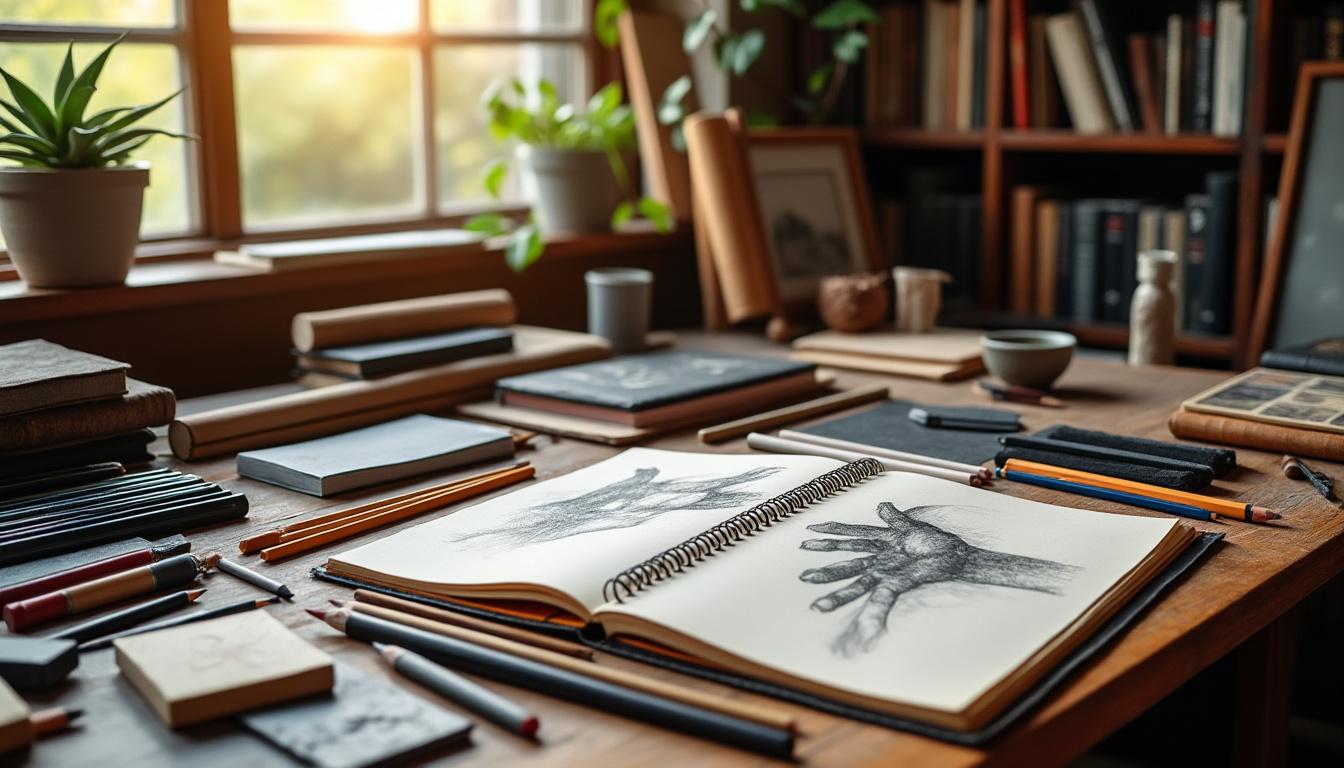 descubra as ferramentas e técnicas essenciais para explorar o mundo do desenho e aprimorar suas habilidades artísticas.