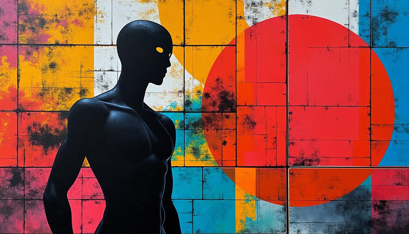 descubra a beleza do contraste entre uma figura simples e um fundo complexo, criando uma harmonia visual que encanta e fascina.