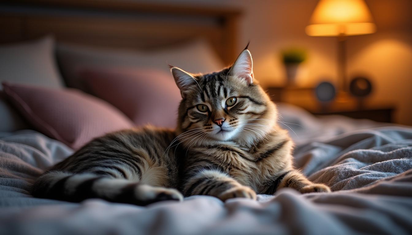 descubra o charme do gato de boa noite, o companheiro felino que torna seus sonhos mais encantadores e tranquilos.
