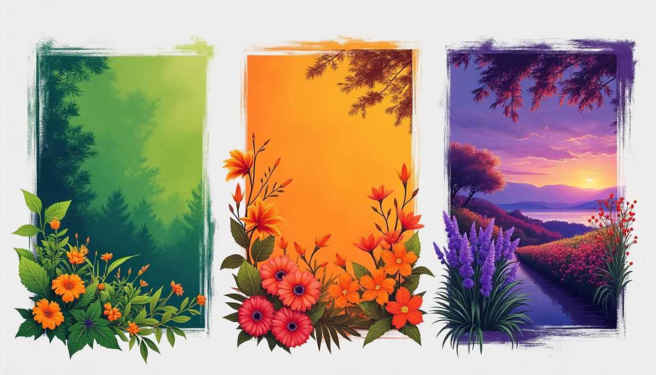 descubra ilustrações vibrantes que destacam as cores secundárias, trazendo criatividade e energia visual para seus projetos.