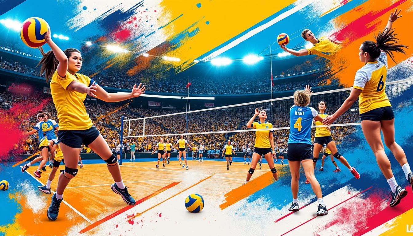 descubra imagens vibrantes que capturam a emoção e a energia do mundo do voleibol, trazendo momentos inesquecíveis para os fãs do esporte.