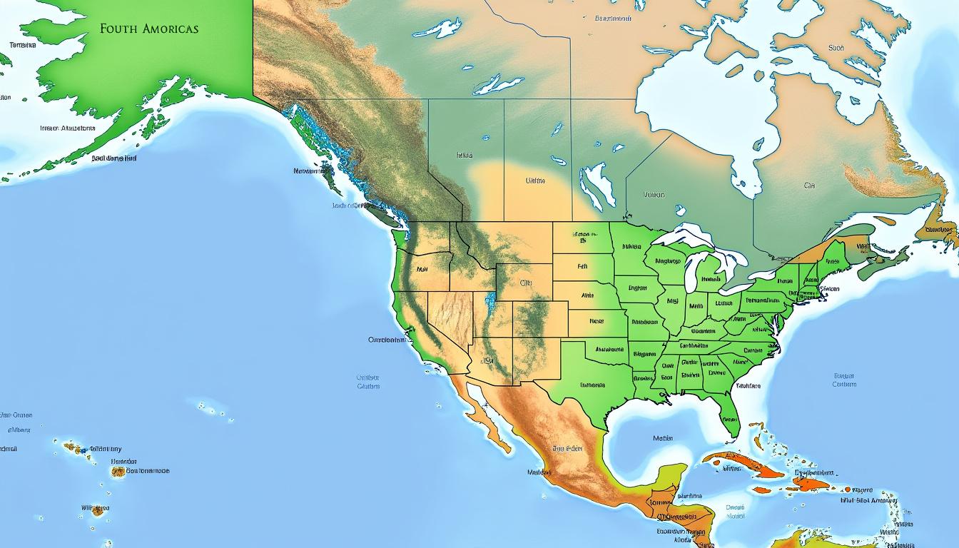 explore o mapa político da américa e descubra uma visão abrangente das nações que compõem o continente, suas fronteiras e principais características geopolíticas.