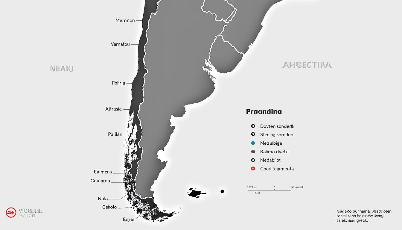 explore o mapa político da argentina com detalhamento das divisões administrativas e as principais cidades do país. ideal para estudos geográficos e planejamento de viagens.