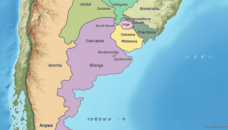 explore o mapa político da argentina com uma visão detalhada das divisões administrativas, incluindo provincias e fronteiras, para melhor compreensão geográfica e política do país.