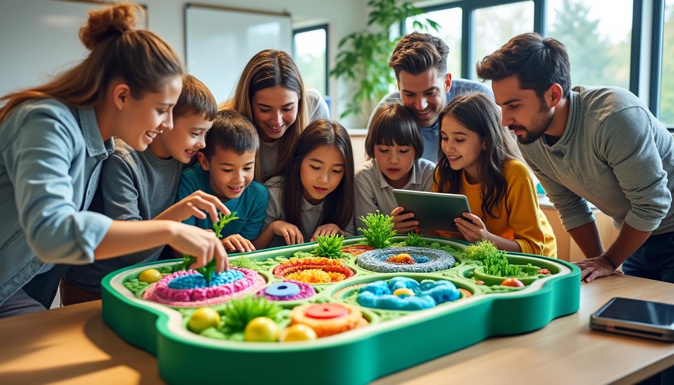 descubra uma maquete detalhada da célula vegetal que explora sua estrutura e funções essenciais para entender melhor a biologia vegetal.