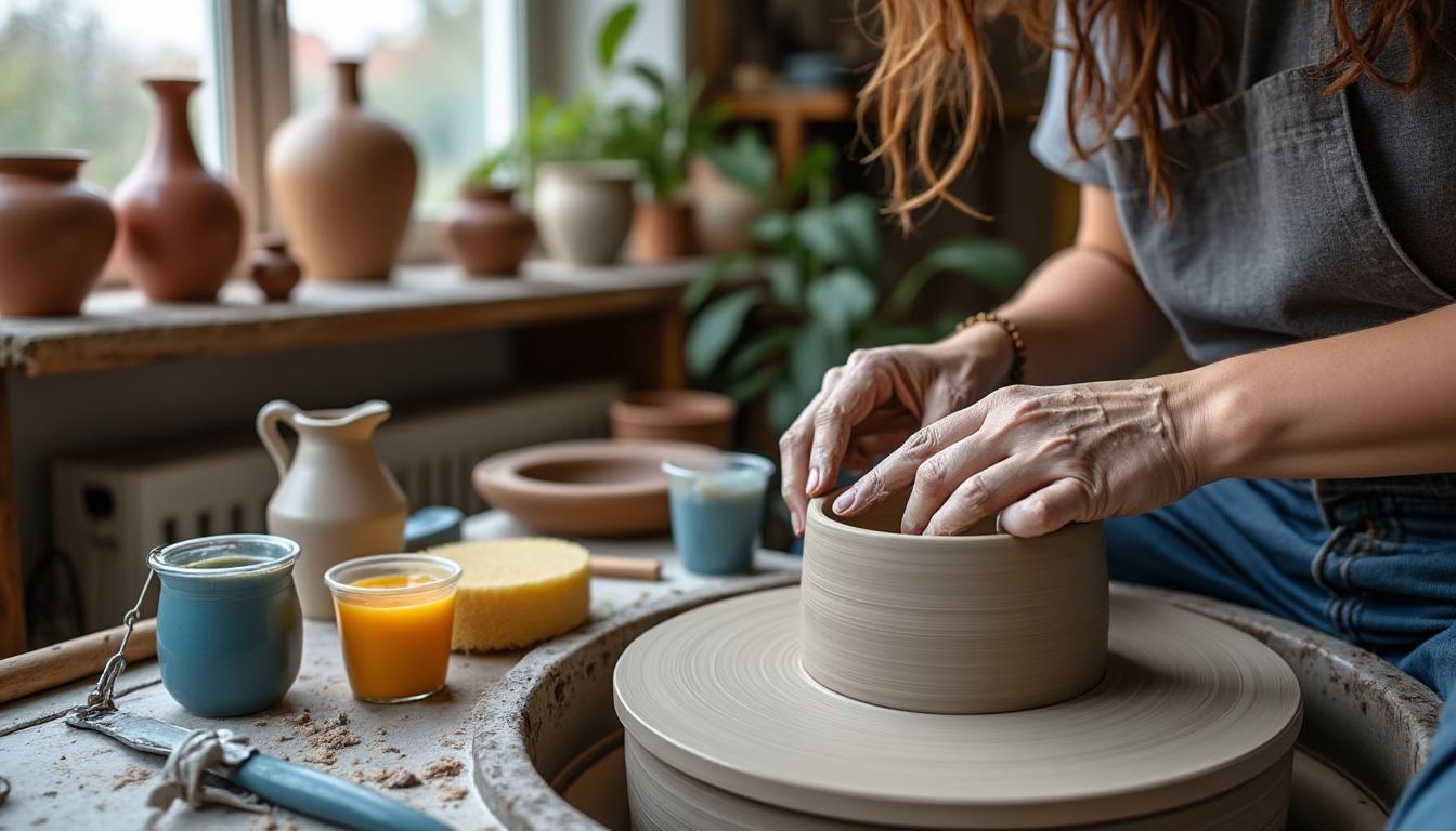 participe da oficina criativa de cerâmica e aprenda a moldar sua arte em argila, desenvolvendo habilidades manuais e explorando sua criatividade.