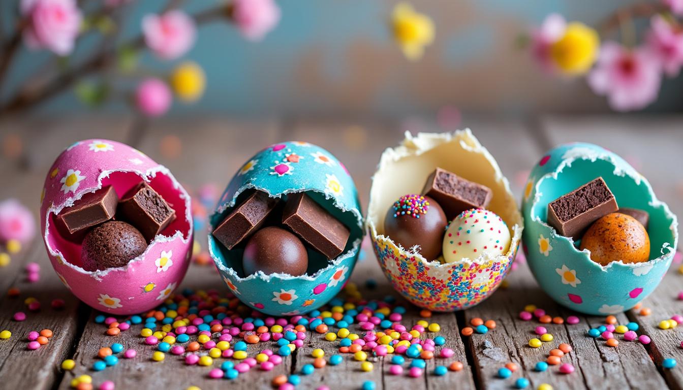 descubra o sabor irresistível do ovo de páscoa recheado, uma deliciosa surpresa para tornar sua celebração ainda mais especial e saborosa.