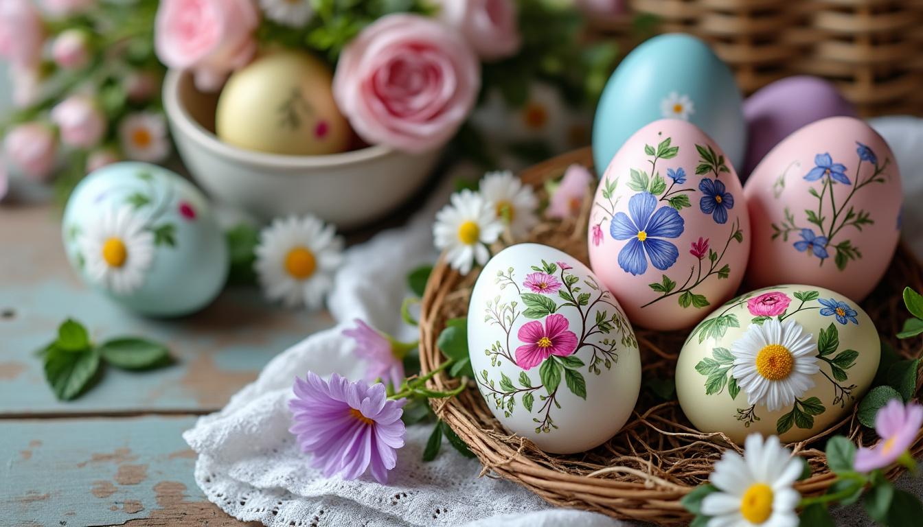 descubra a beleza dos ovos de páscoa decorados, combinando arte e tradição para tornar sua celebração de páscoa ainda mais especial e memorável.
