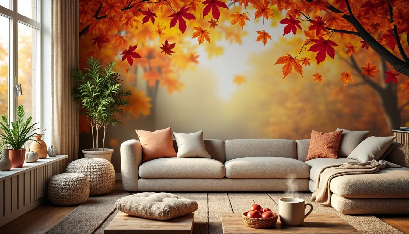 descubra papéis de parede encantadores que celebram a beleza do outono, trazendo cores quentes e um toque acolhedor para o seu ambiente.