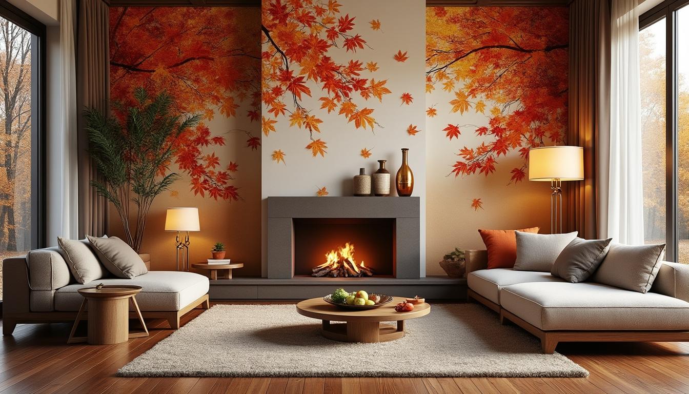 descubra papéis de parede encantadores que celebram a beleza do outono, trazendo cores quentes e aconchegantes para seu ambiente.