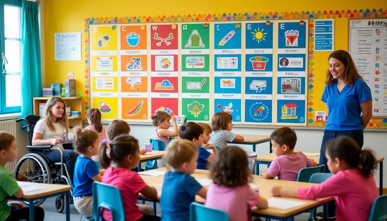 pictogramas para facilitar a rotina escolar, ajudando crianças a organizar suas tarefas diárias de forma visual e simples.