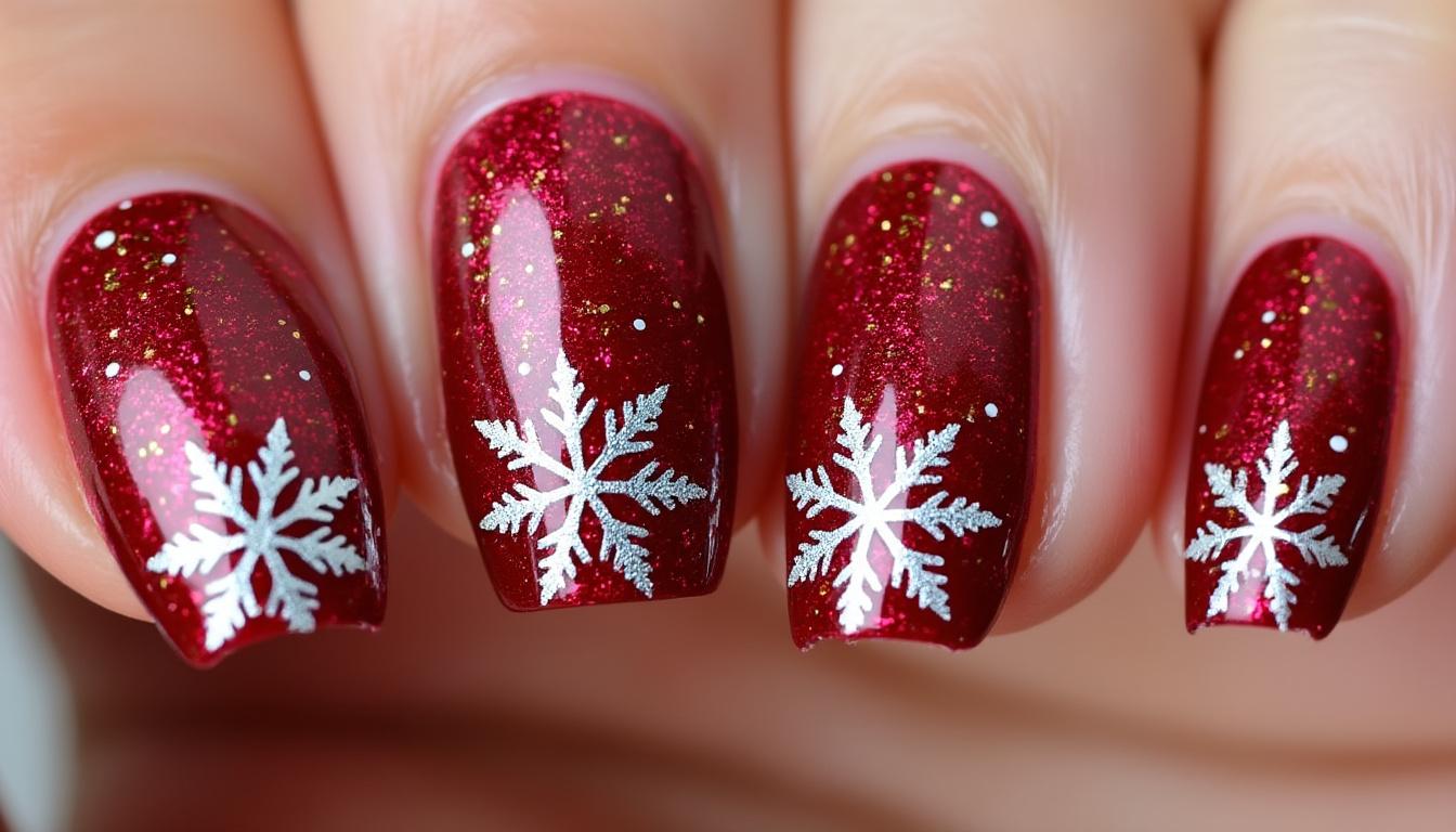 descubra unhas de gel natalinas que combinam elegância e brilho para tornar suas festas ainda mais especiais. ideais para celebrar com estilo e glamour nesta temporada festiva.