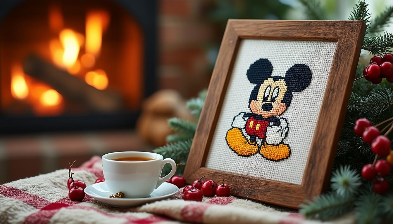 descubra a beleza da arte em ponto cruz com os encantadores personagens da disney. inspire-se e crie obras incríveis cheias de magia e cor!