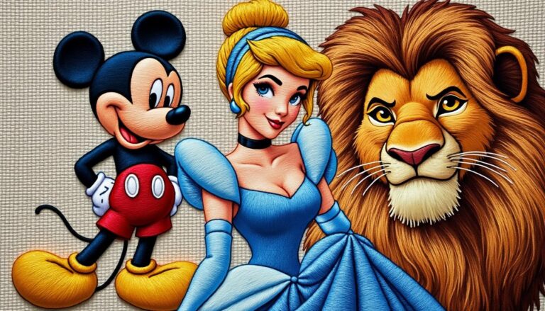 descubra a magia da arte em ponto cruz com os personagens encantadores da disney. inspire-se e crie peças únicas cheias de charme e nostalgia.