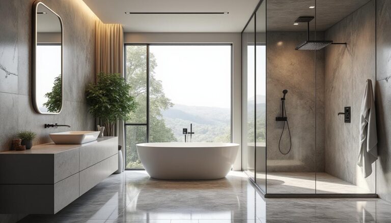 descubra banheiros de luxo que combinam conforto e elegância, transformando seu espaço em um ambiente sofisticado e acolhedor.