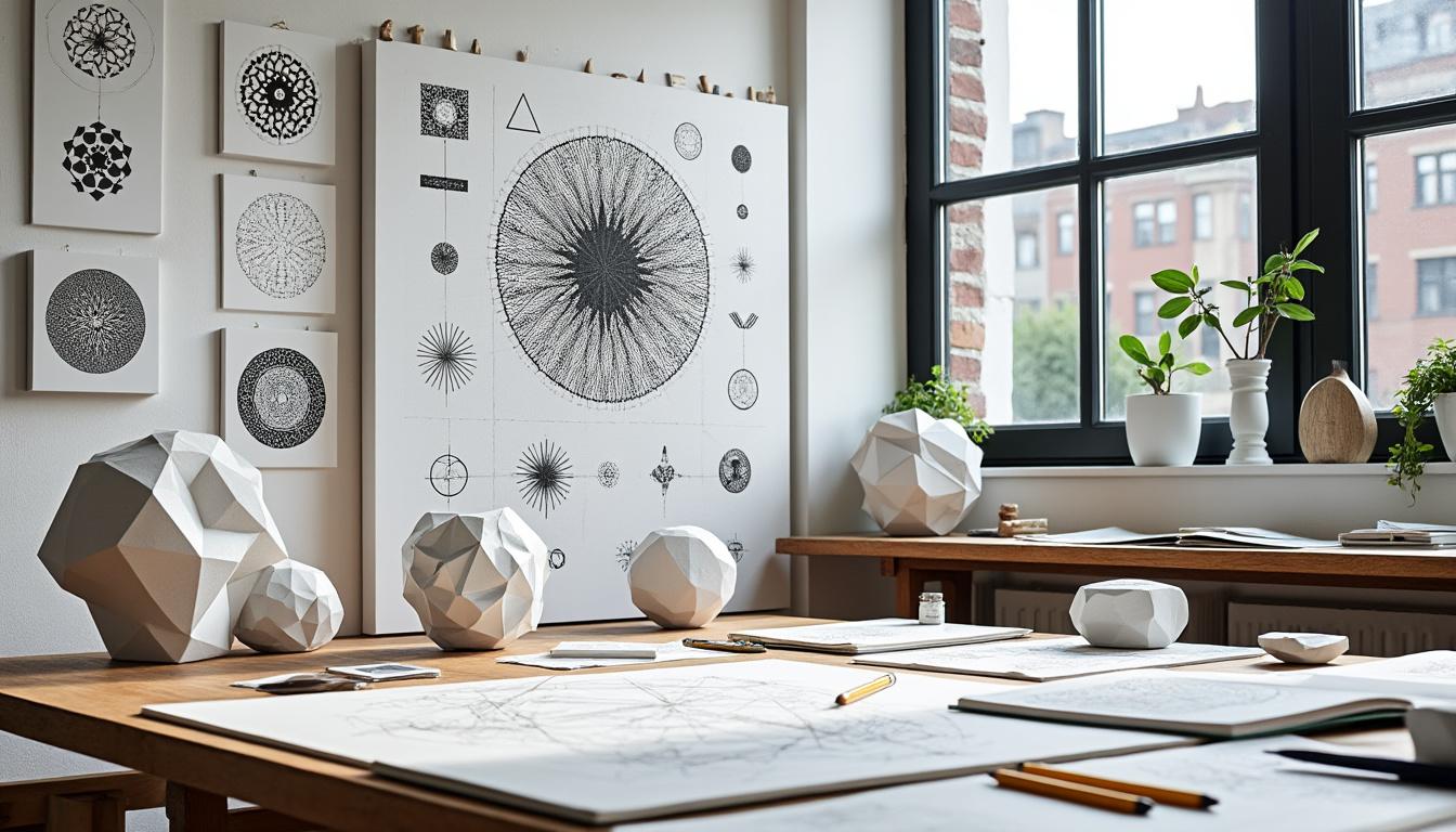 descubra a beleza das formas geométricas e inspire-se com arte criativa que explora padrões únicos e designs inovadores.