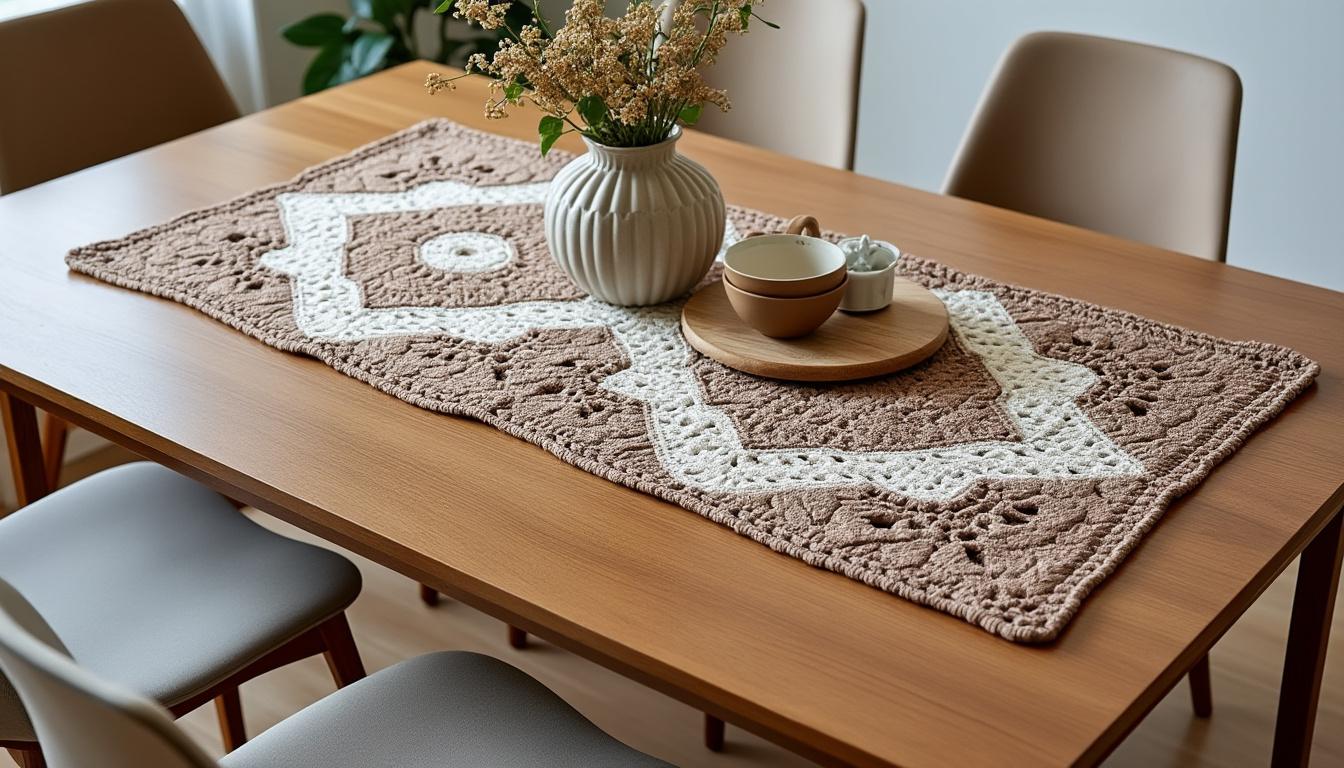 descubra a beleza da exuberância artesanal com nossos tapetes de mesa feitos à mão em crochê, perfeitos para decorar e trazer charme único ao seu lar.