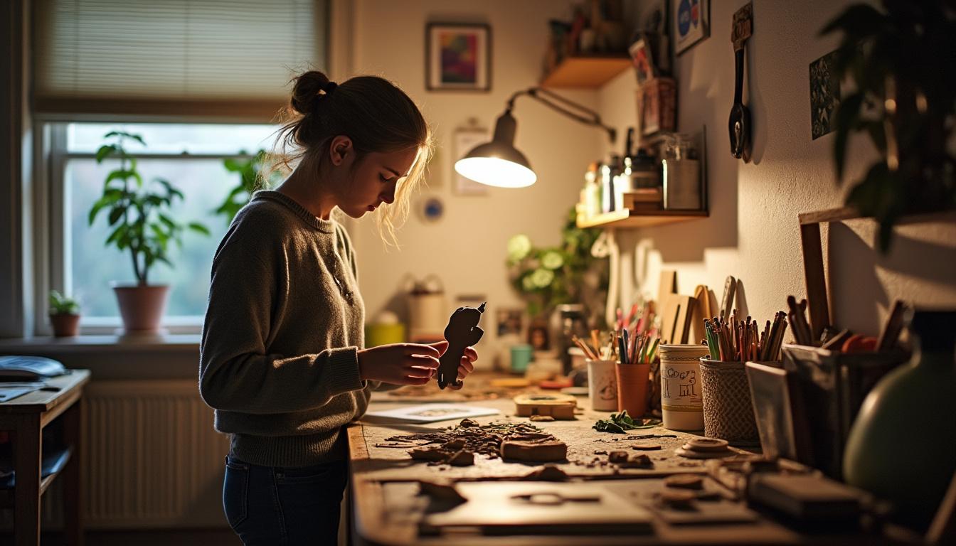 ilustrações criativas que ganham vida através do uso artístico de sombras, trazendo profundidade e emoção às imagens.