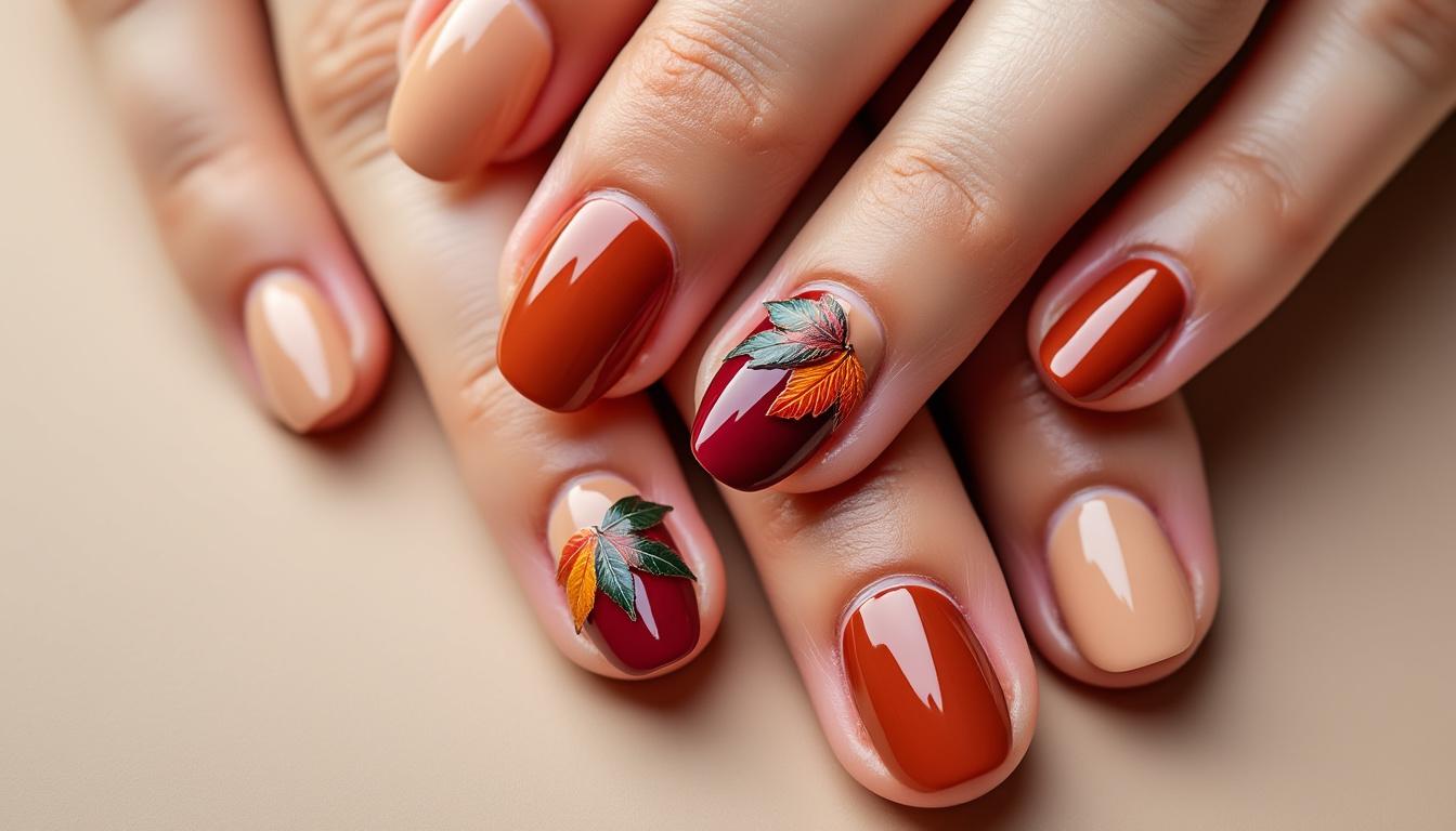 descubra inspirações criativas para unhas no outono com as tendências e estilos imperdíveis da estação. dê um toque especial às suas unhas com cores e designs que refletem a beleza do outono.