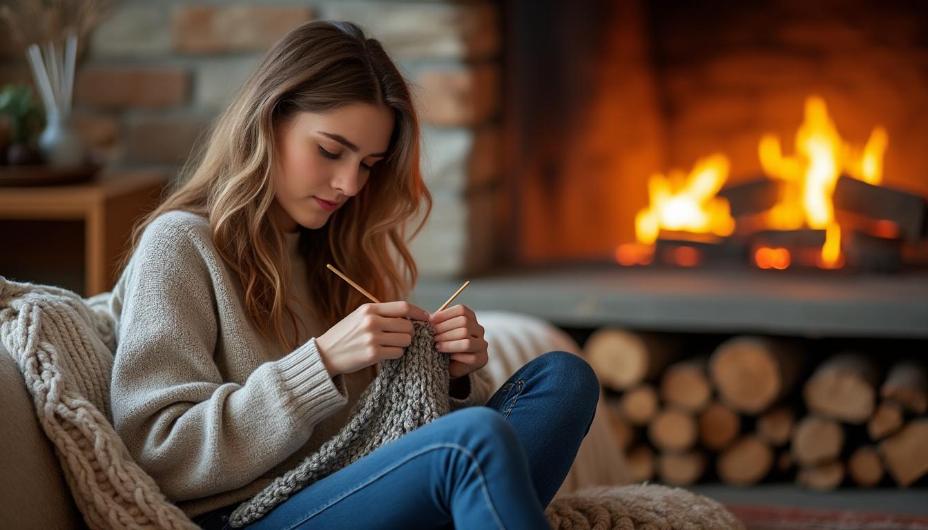 descubra o conforto e o estilo do nosso suéter de malha feito à mão com duas agulhas, especialmente para mulheres que valorizam peças únicas e de alta qualidade.